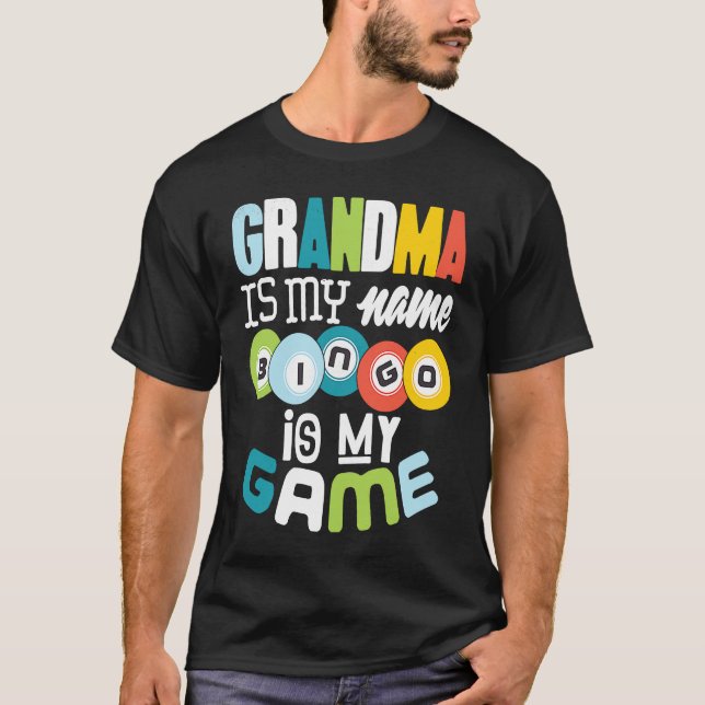 Bingo Grandma  Lucky Grandmother Nana Mimi Women T Shirt (Framsida)