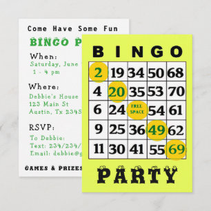 BINGO-gruppinbjudan Inbjudningar