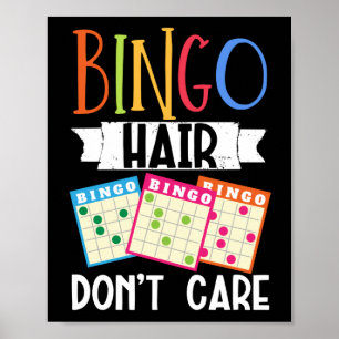 Bingo Hair bryr sig inte om Lucky Gambling Poster