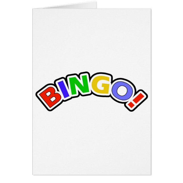 Bingo Hälsningskort (Framsidan)