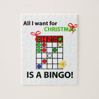 BINGO Jag vill ha en bingo till jul Pussel