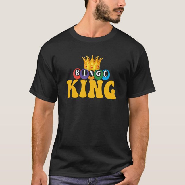 Bingo King Come On Caller Lucky Bingo T Shirt (Framsida)
