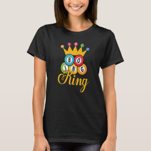 Bingo King Män Pojkar Lucky Game Lotteri Spelare T Shirt