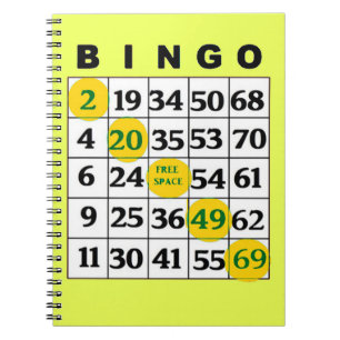 BINGO-kort Anteckningsbok