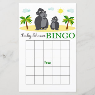 Bingo-kort för babydusch