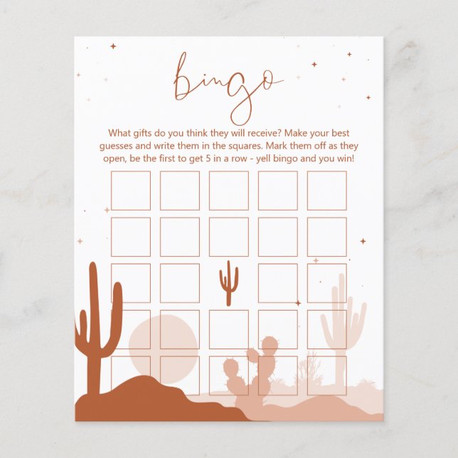 Bingo-kort för deert-Möhippa (Framsida)