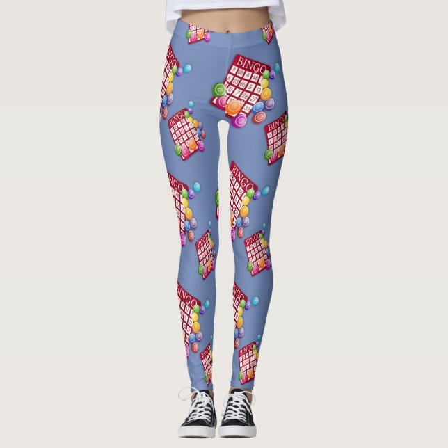 Bingo-kort för design av små utskriftskopplingar leggings (Framsida)