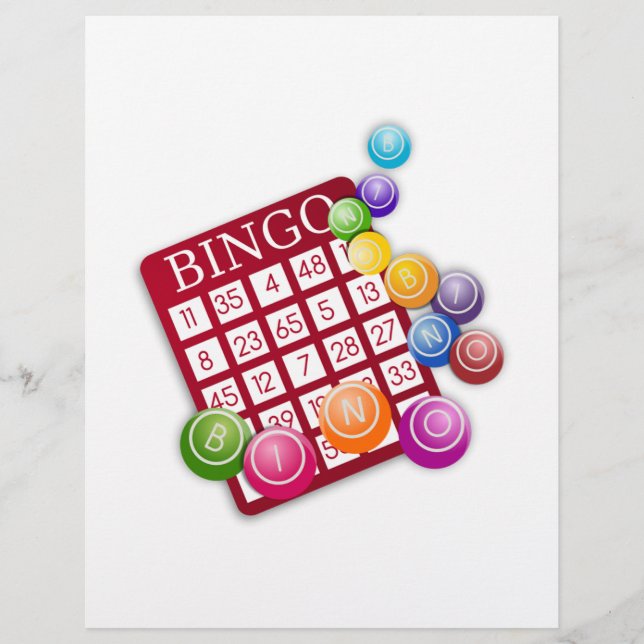BINGO-kort med BINGO Bollar (Framsida)