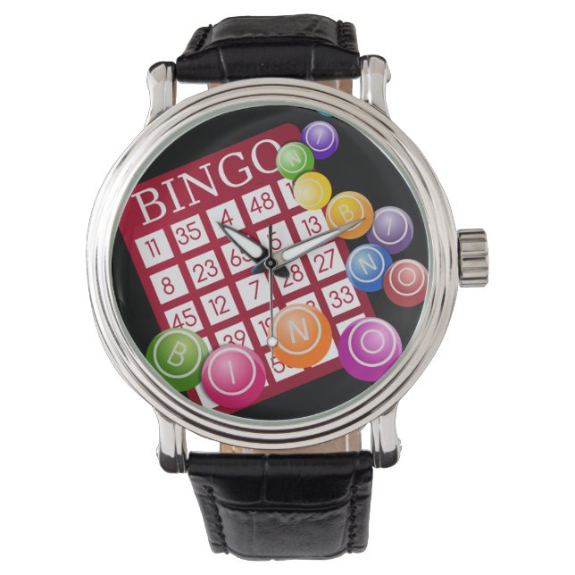 BINGO-kort med BINGO Bollar Armbandsur (Framsida)