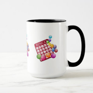 BINGO-kort med BINGO Bollar Mugg