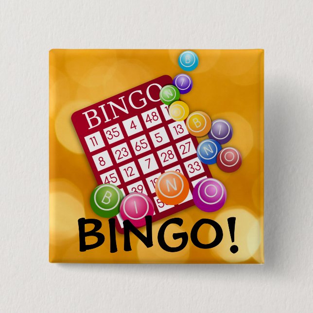 Bingo! Kort och färglös chip Knapp (Framsida)