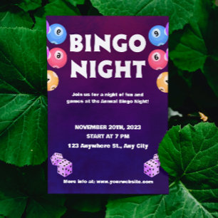Bingo Kul Natt Inbjudan Insamling