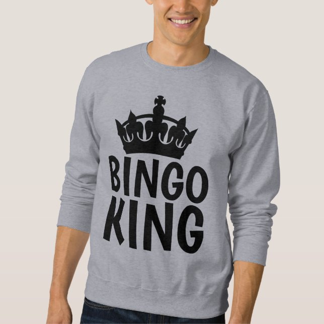 BINGO KUNG T-shirts Lång Ärmad Tröja (Framsida)