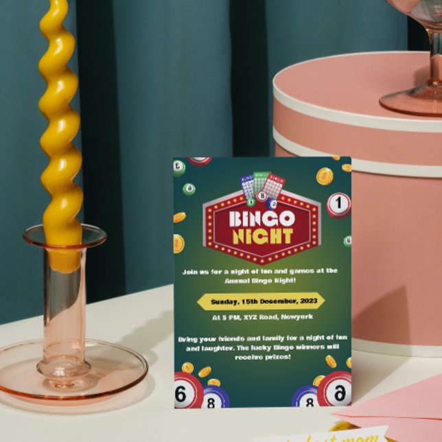 Bingo kväll inbjudningar (Skapare uppladdad)