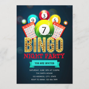 Bingo-kvällsinbjudan Inbjudningar