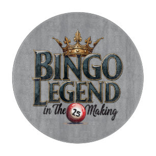 Bingo Legend Kronad i Guld Retro Typografi