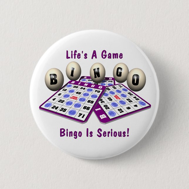 Bingo: Liv är en lek Knapp (Framsida)