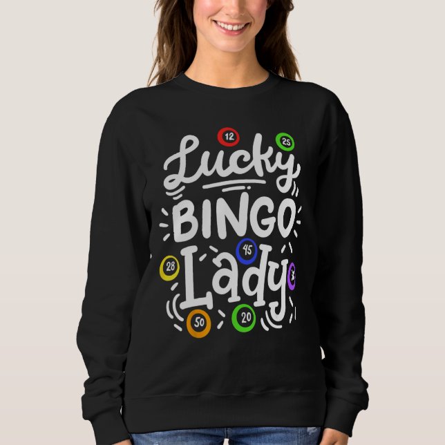 Bingo Lucky Bingo Dam T Shirt (Framsida)