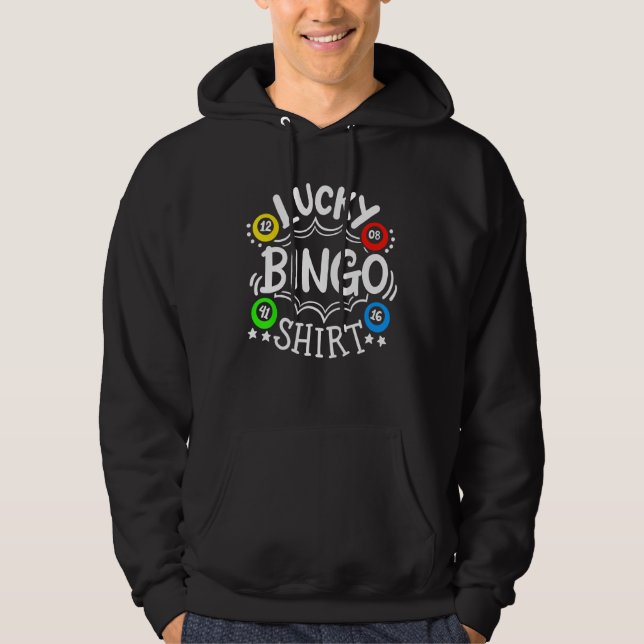 Bingo Lucky Bingo Shirt Hoodie (Framsida)