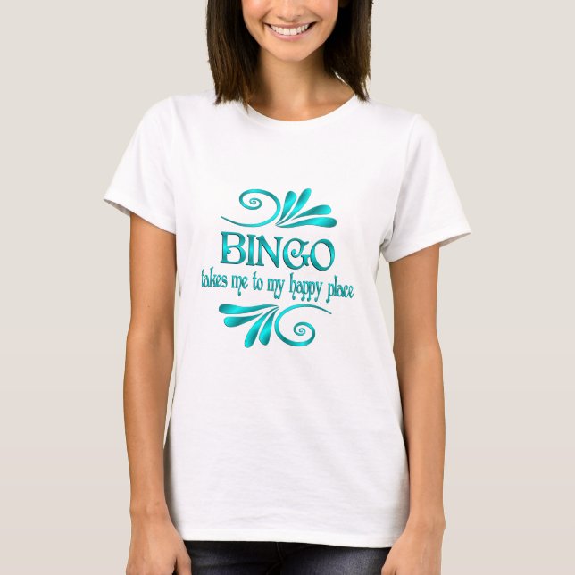 Bingo Lycklig Ställe T Shirt (Framsida)