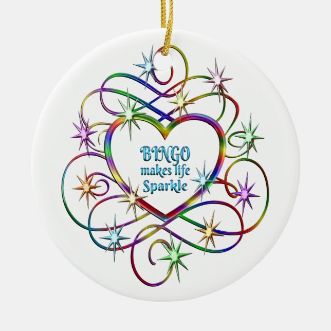 Bingo Makes Life Gnistra Julgransprydnad Keramik (Framsidan)