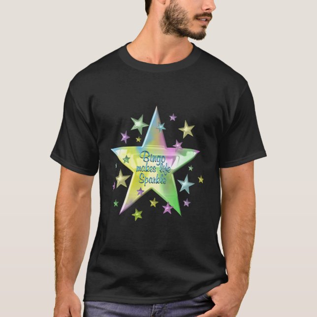 Bingo Makes Life Gnistra Stars T Shirt (Framsida)