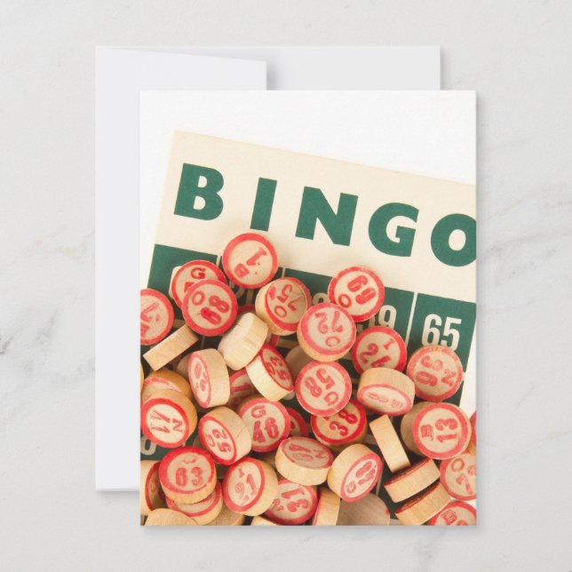Bingo-markörer och visitkort (Framsida)