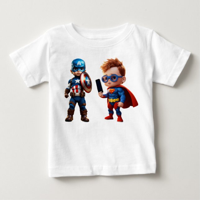BINGO Marvel Heroes T-Shirt För barn & Infant Baby (Framsida)