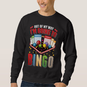 Bingo missbrukare Manar Women Funny Bingo Player Lång Ärmad Tröja