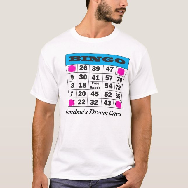 bingo mormor dröm- kort tröja (Framsida)
