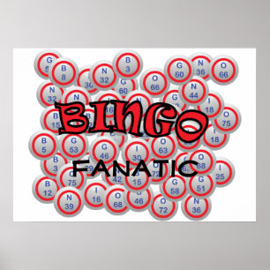 Bingo "Namn" över Bingo Bollar Poster