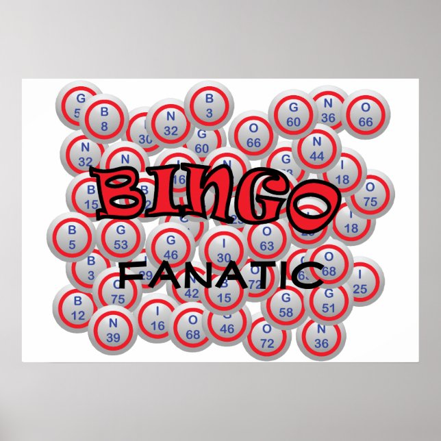 Bingo "Namn" över Bingo Bollar Poster (Framsidan)