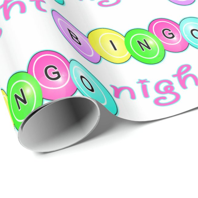 Bingo Night Bingo Bollar Presentpapper (Rullad Hörn)