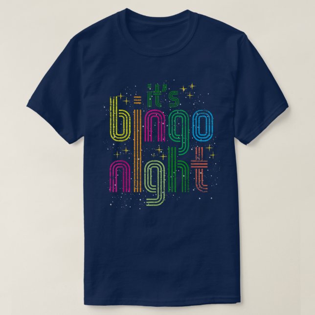 Bingo Night Bingo Player Lottery Gambling Funn T Shirt (Design framsida)
