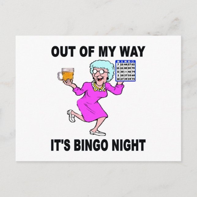 BINGO NIGHT VYKORT (Framsida)