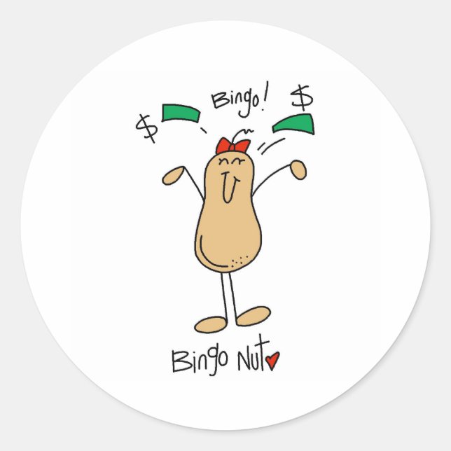 Bingo Nöt Runt Klistermärke (Framsida)