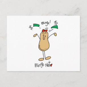 Bingo Nöt Tshirts och presenter Vykort