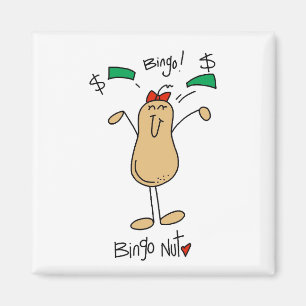 Bingo Nut T-shirts och presenter Magnet