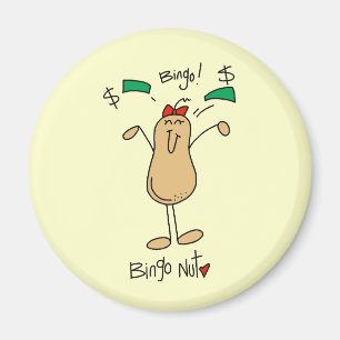 Bingo Nut T-shirts och presenter Magnet