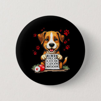 Bingo och hund Roligt Bingo Kärlek Bingo och hund Knapp