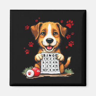 Bingo och hund Roligt Bingo Kärlek Bingo och hund Magnet