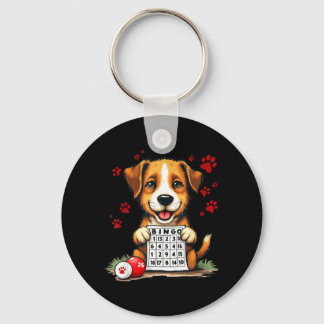 Bingo och hund Roligt Bingo Kärlek Bingo och hund Nyckelring