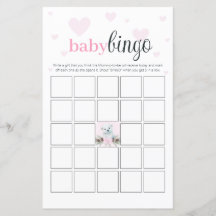Bingo Party Rosa Hearts Bear Unge
