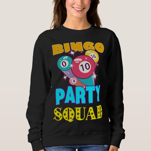 Bingo Party Squad Bingo Balls Gambling  Bingo Team T Shirt (Framsida)