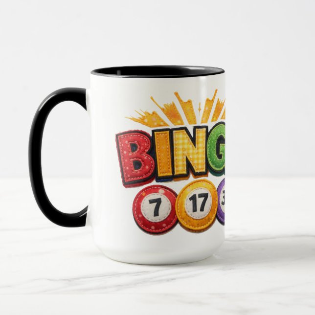 BINGO Patchwork-applikation  Mugg (Vänster)