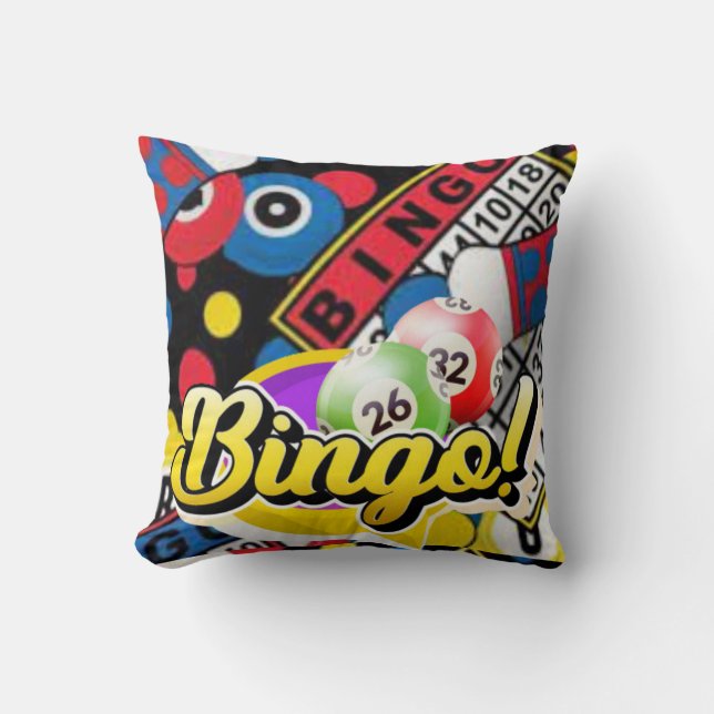 Bingo (Personlig Namn) Gift Cushion Kudde (Framsida)