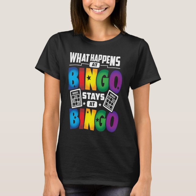 Bingo Player    Bingo Game Men Women Kids T Shirt (Framsida)