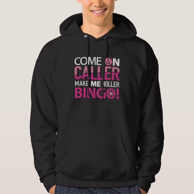 Bingo Player    Bingo Game Player Men Women Hoodie (Framsida)