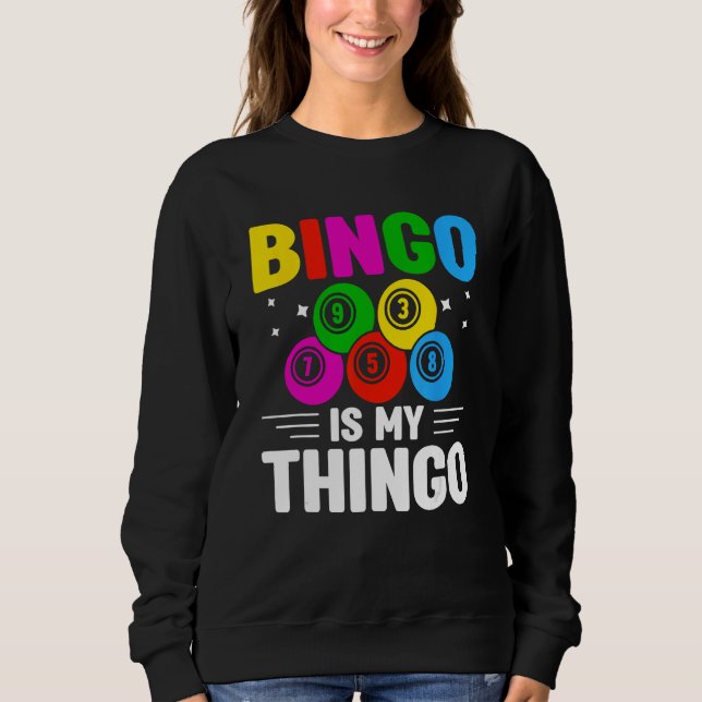 Bingo Player Bingo Halls Casino Game Card Game Bin T Shirt (Framsida)
