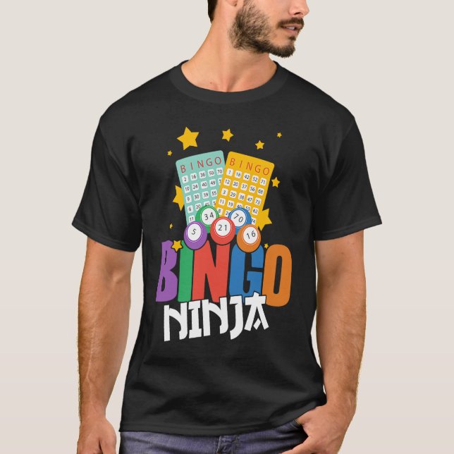 Bingo Player Bingo Ninja T Shirt (Framsida)